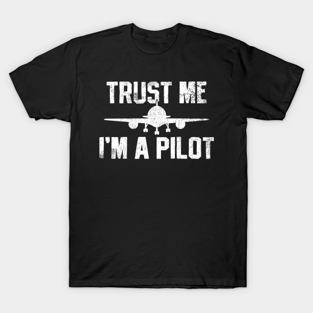 Pilot Aviator Aviation Airplane T-Shirt by CreativeGiftShop